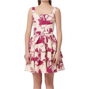 NEW TARA JARMON romanne dress in ecru